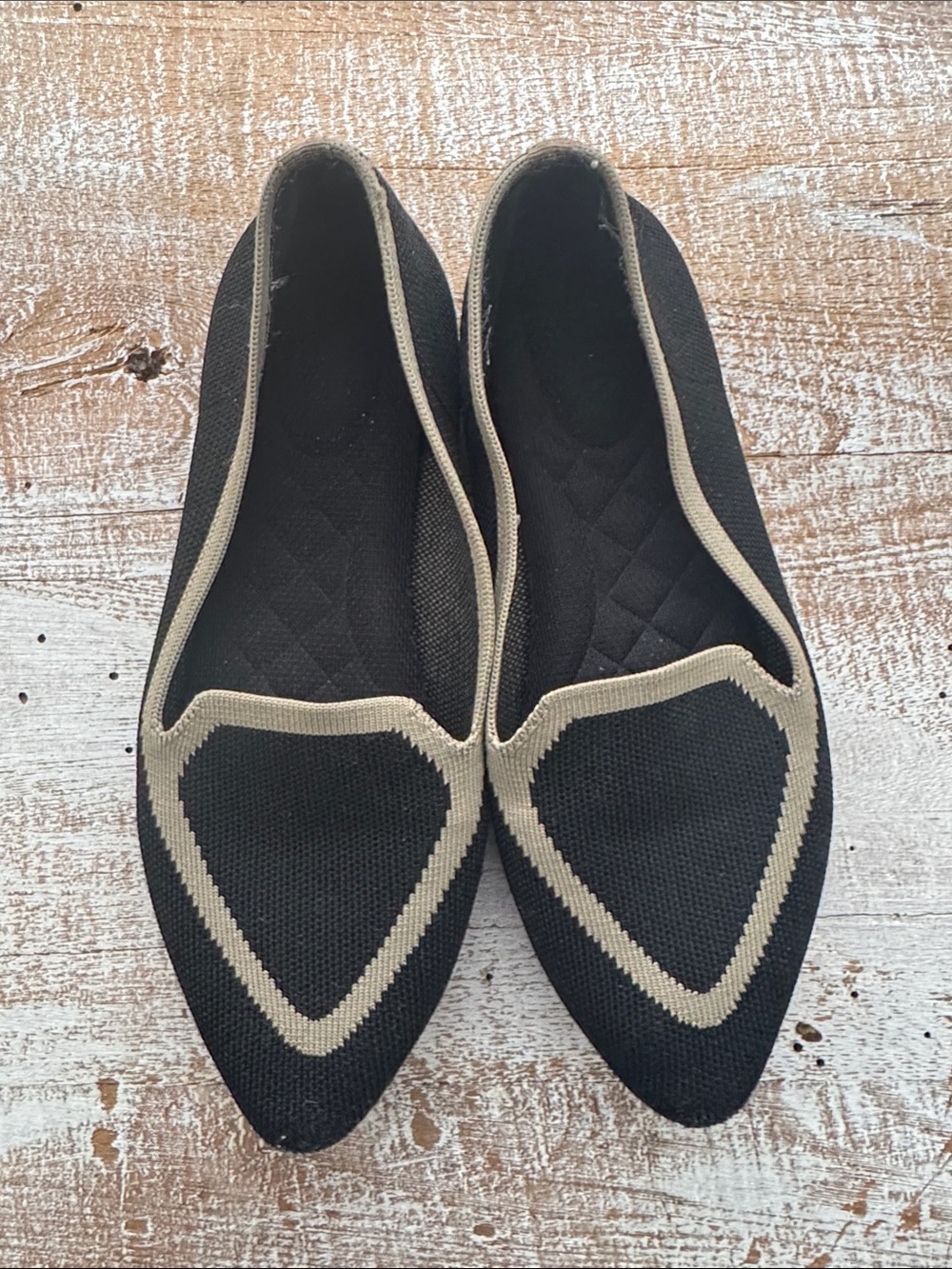 Birdies Blackbird flat. Black and tan. Size 8